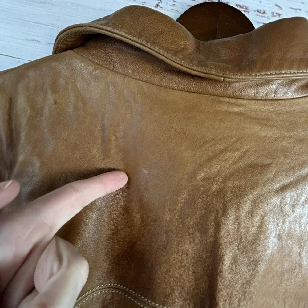 Vintage Leather Jacket Wilsons Leather XL Brown Genuine Leather Pelle Coat